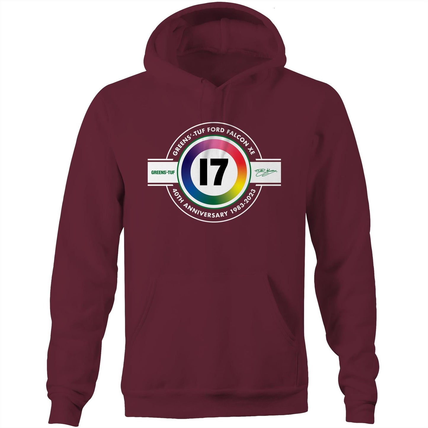 Greens'-Tuf Ford Falcon XE 1983 Bathurst 40th Anniversary Hoodie
