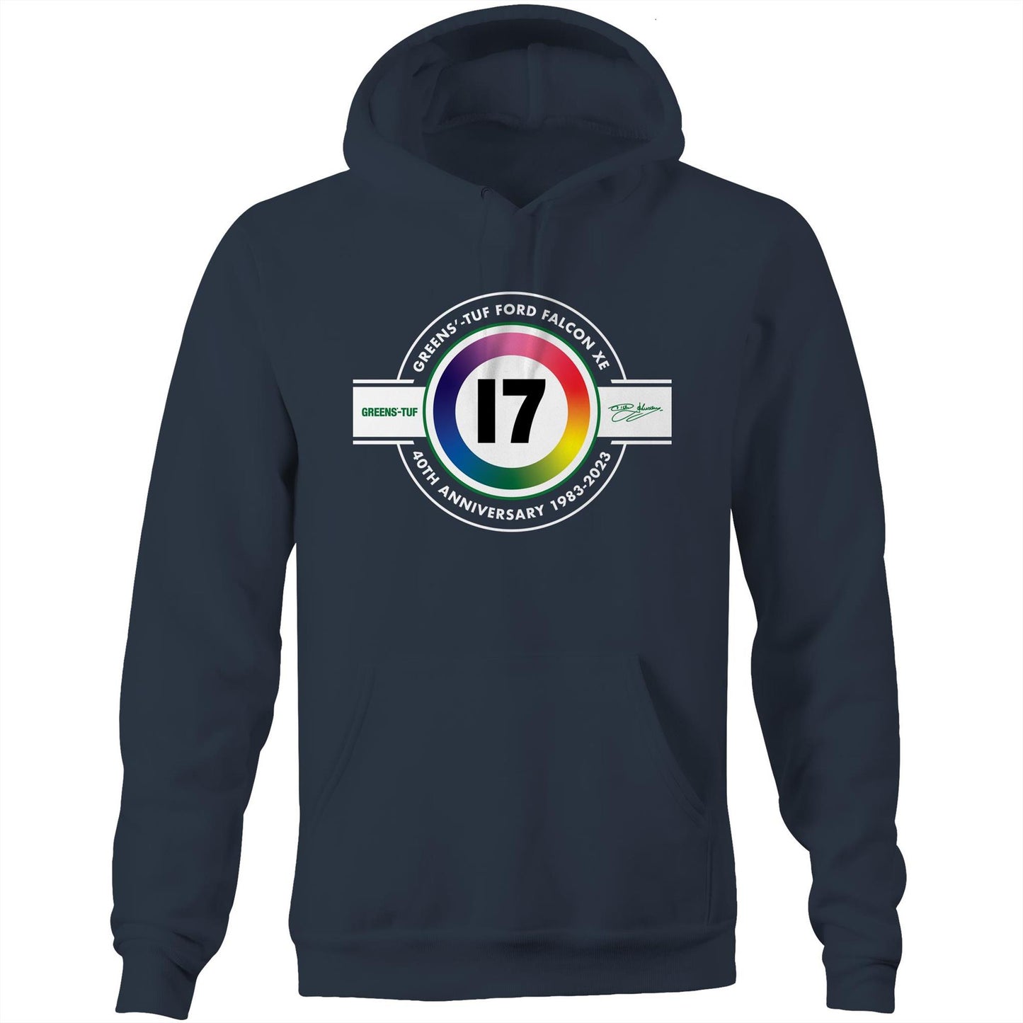 Greens'-Tuf Ford Falcon XE 1983 Bathurst 40th Anniversary Hoodie
