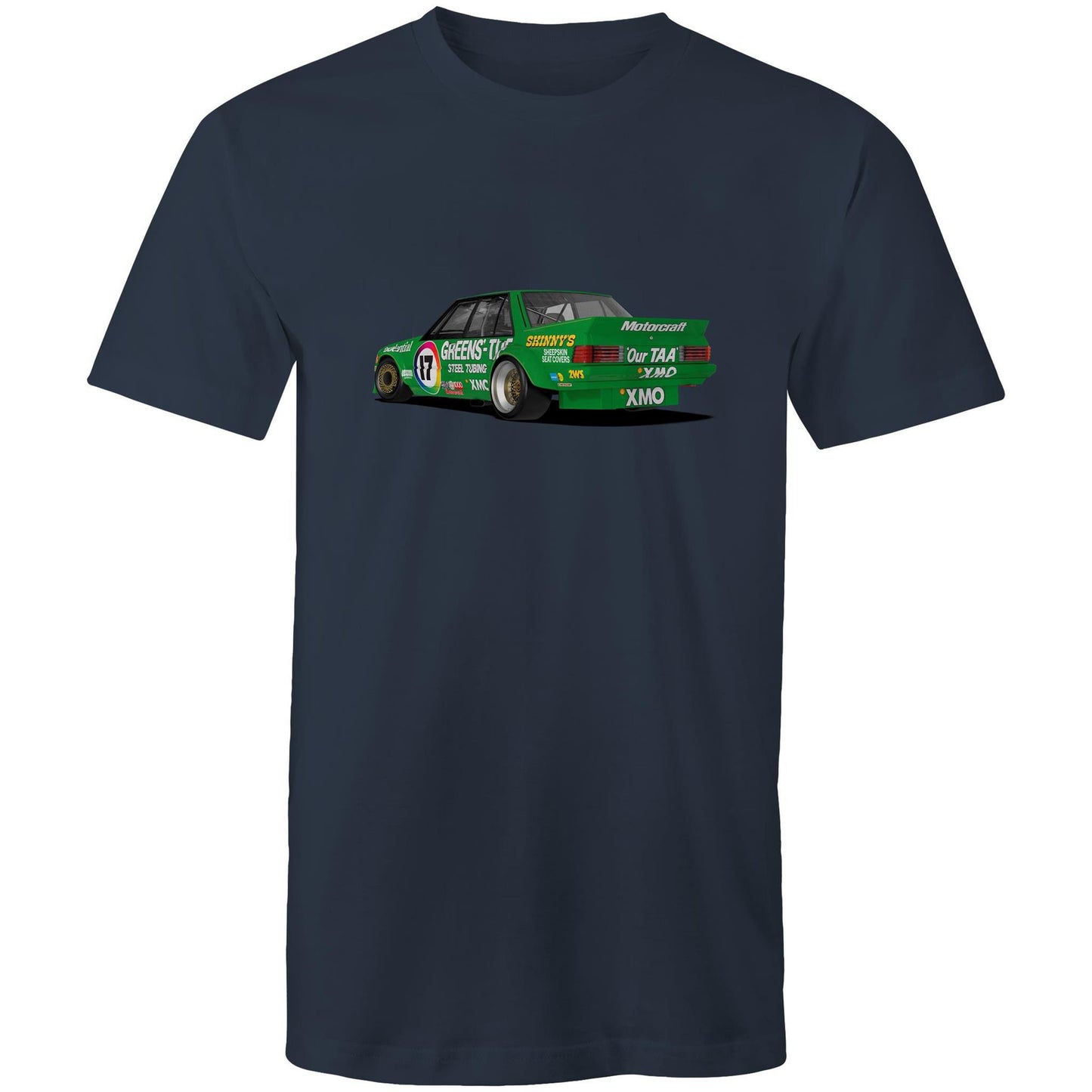 1983 Bathurst 1000 Greens'-Tuf Ford Falcon XE Rear View Tee