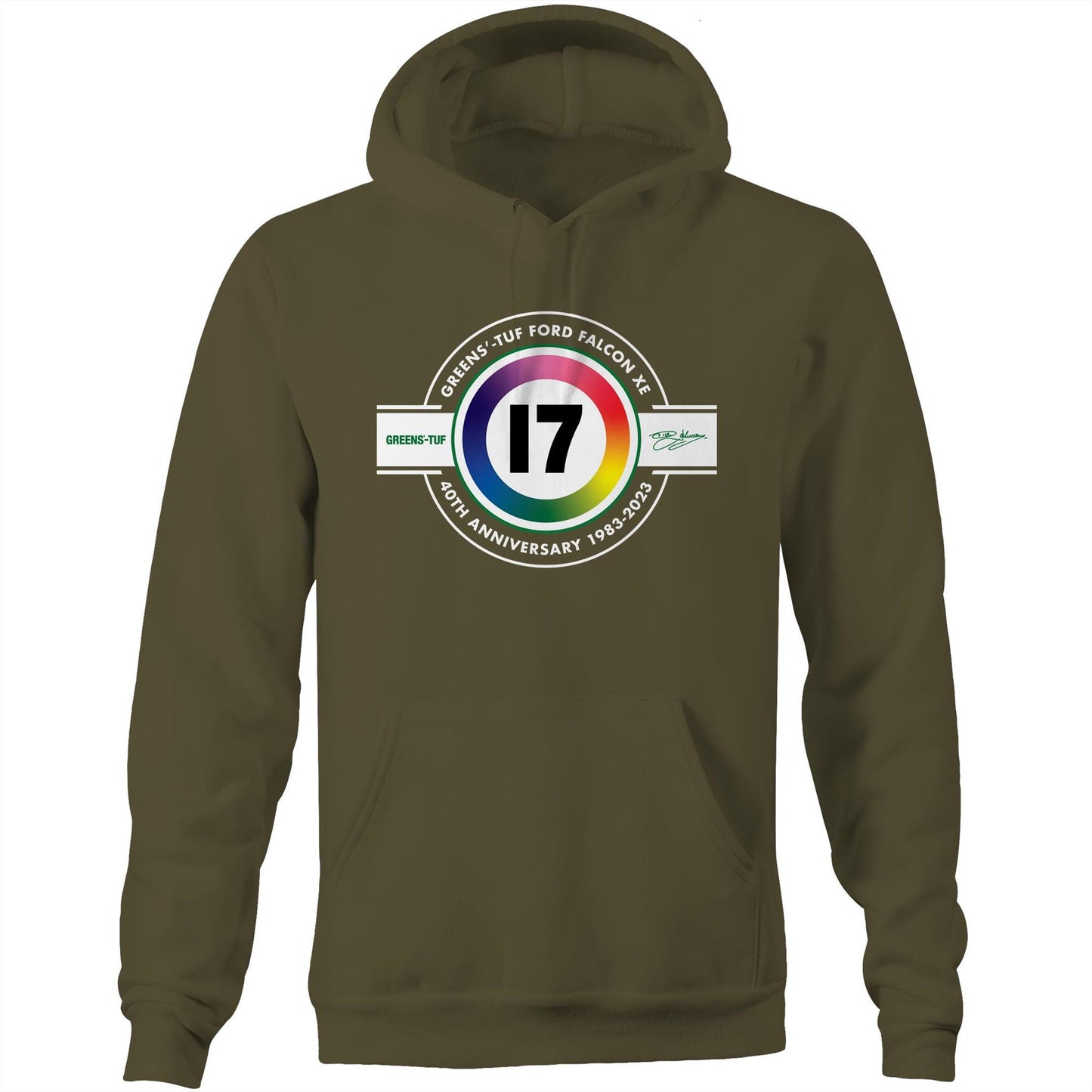 Greens'-Tuf Ford Falcon XE 1983 Bathurst 40th Anniversary Hoodie