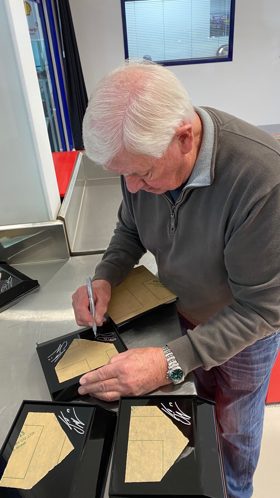 2020 Championship-Winning, Race-Used Mustang GT Piston - signed by Dick Johnson and Scott McLaughlin