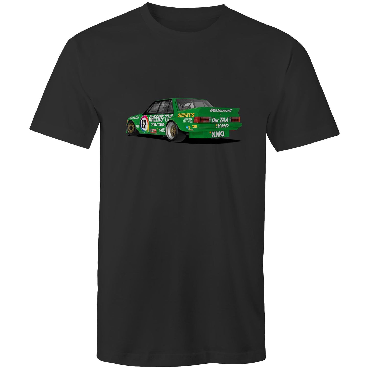 1983 Bathurst 1000 Greens'-Tuf Ford Falcon XE Rear View Tee