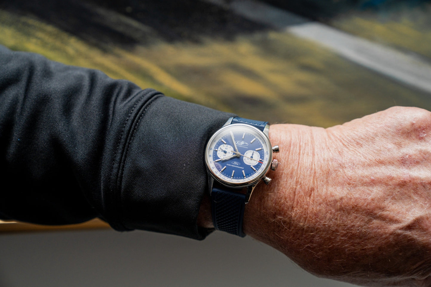 DJR x Ford Mechanical Chronograph - Blue Dial