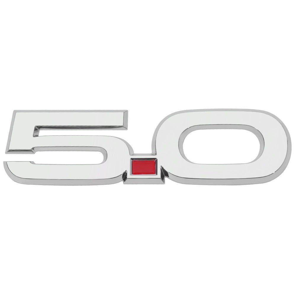 Ford Mustang 2015-2024 5.0L Badge - Chrome