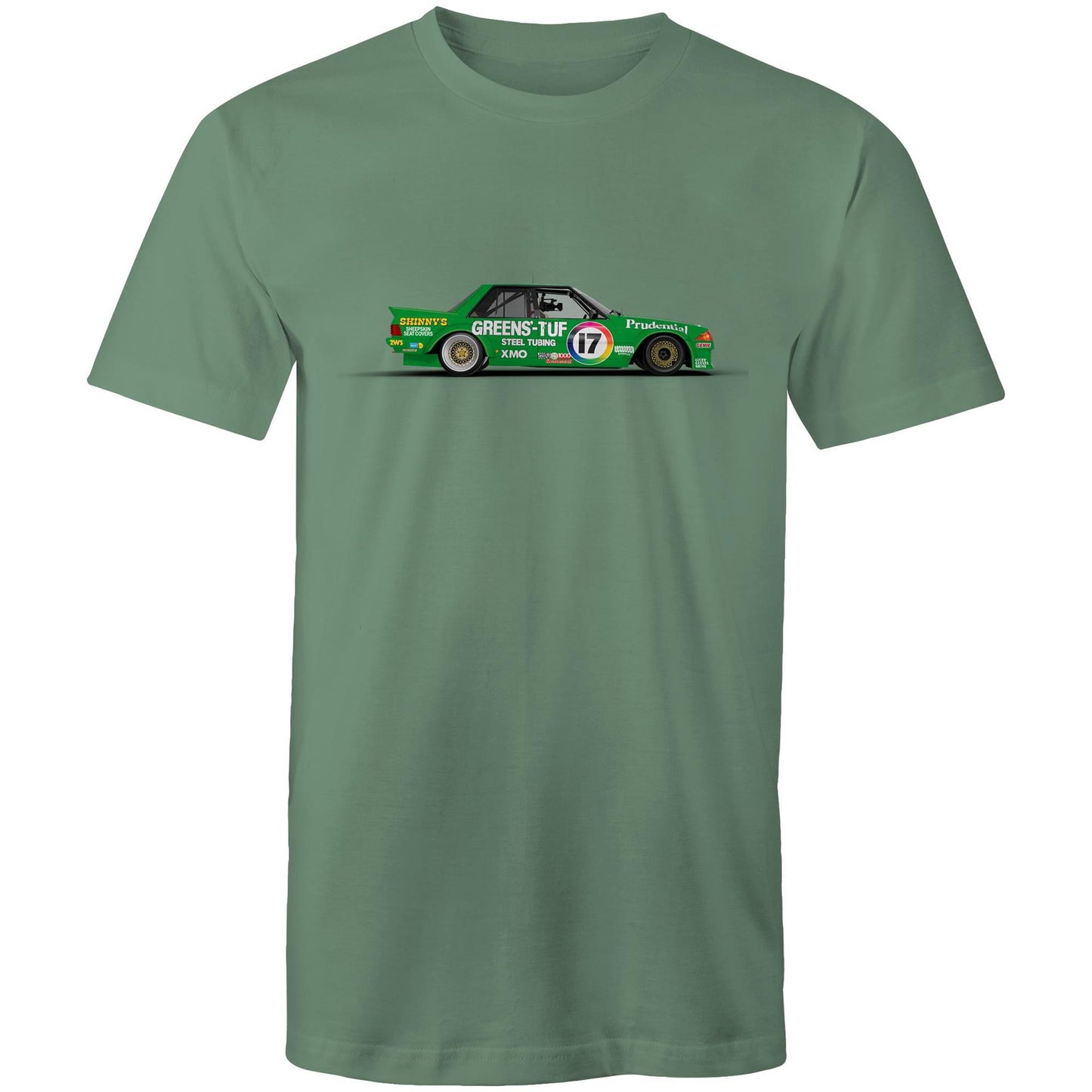 1983 Bathurst 1000 Greens'-Tuf Ford Falcon XE Side View Tee
