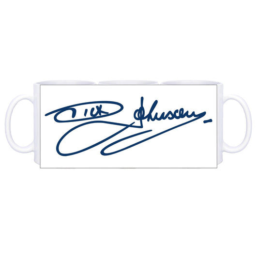 Dick Johnson Signature Mug - Blue