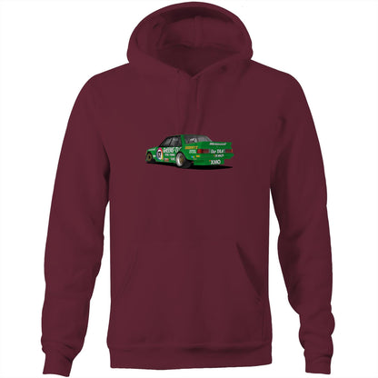 1983 Bathurst 1000 Greens'-Tuf Ford Falcon XE Rear View Hoodie