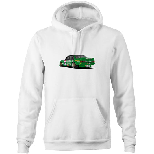 1983 Bathurst 1000 Greens'-Tuf Ford Falcon XE Rear View Hoodie