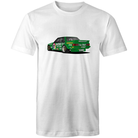 1983 Bathurst 1000 Greens'-Tuf Ford Falcon XE Rear View Tee