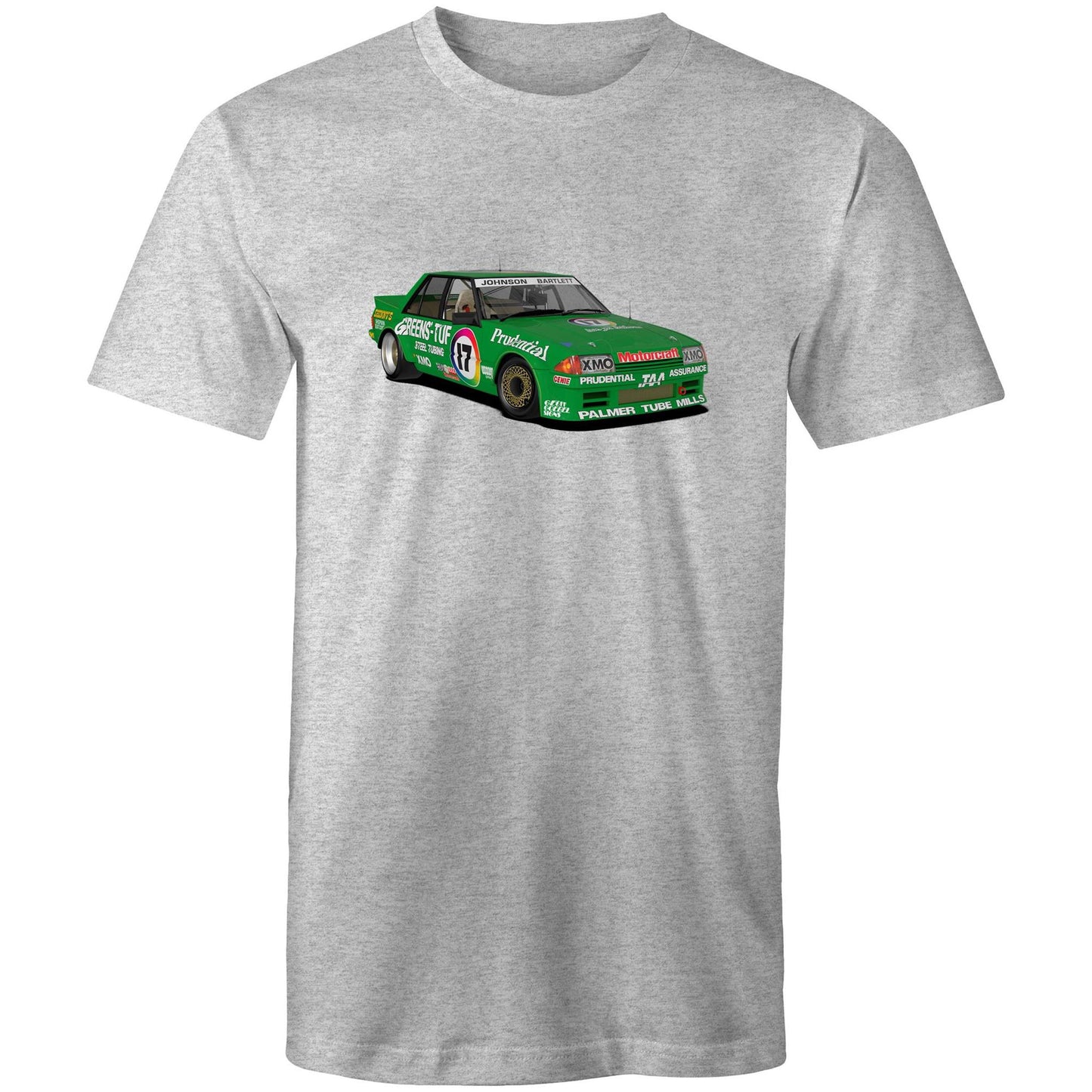 1983 Bathurst 1000 Greens'-Tuf Ford Falcon XE Front View Tee