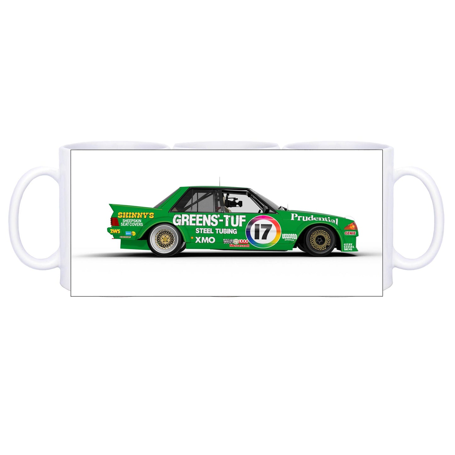 1983 Bathurst 1000 Greens'-Tuf Ford Falcon XE Side View Mug