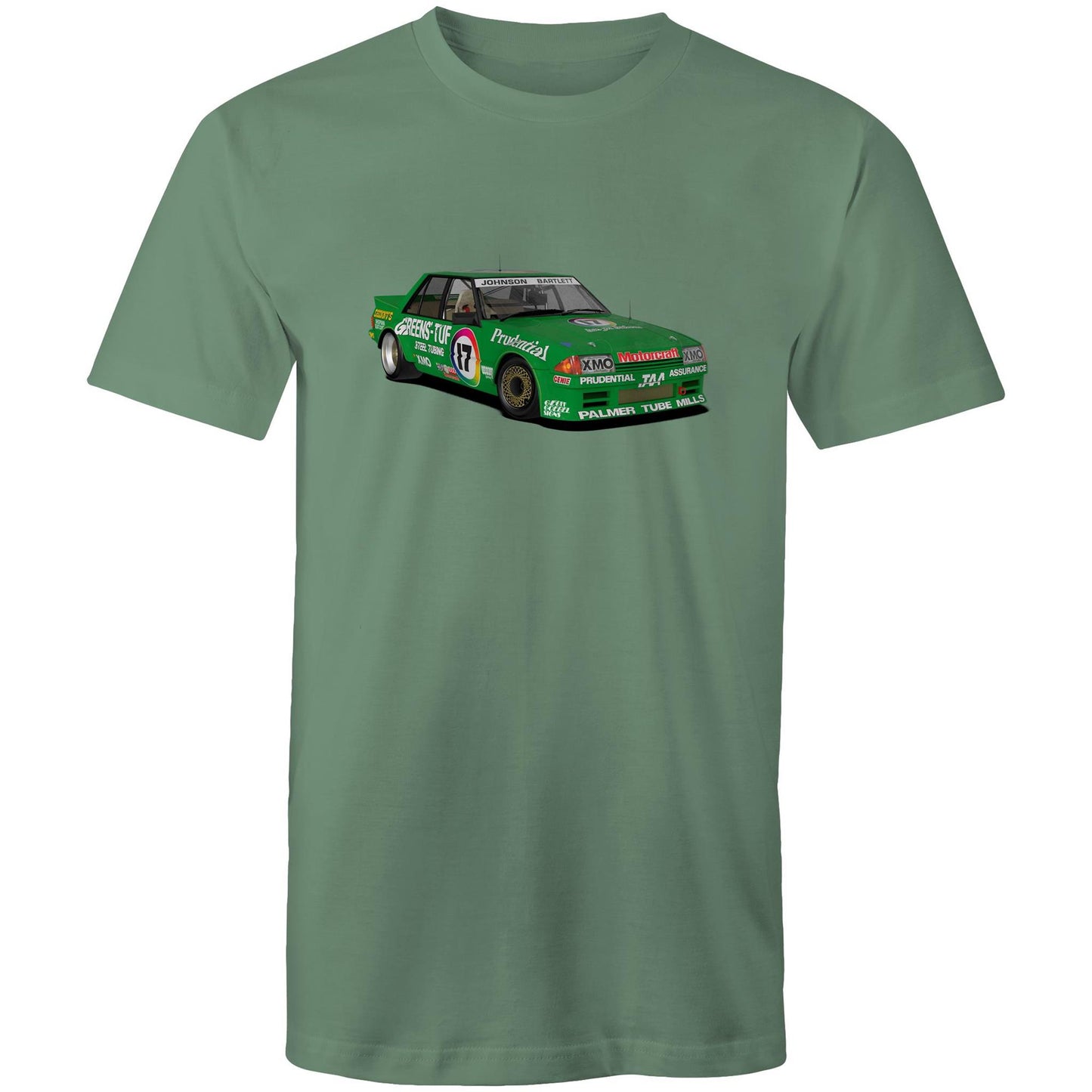 1983 Bathurst 1000 Greens'-Tuf Ford Falcon XE Front View Tee