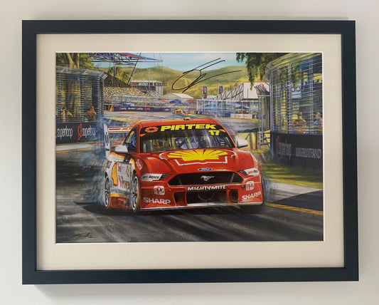 Mustang's First Win - signed by Scott McLaughlin