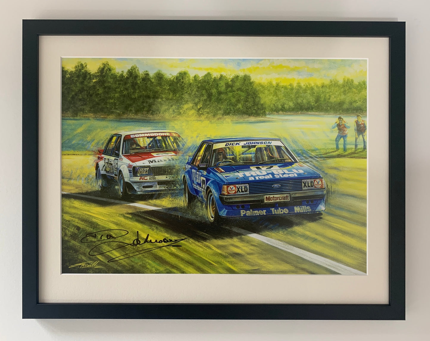 Johnson and Brock, Lakeside 1981 - signed by Dick Johnson